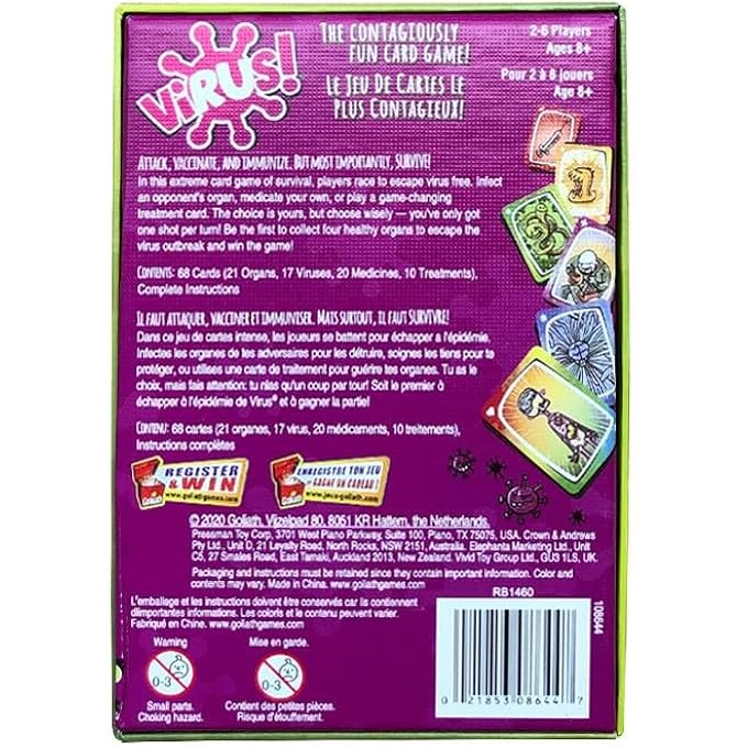 rayihni VIRUS CARD GAME THE CONTAGIOUSLY FUN CARD GAME VIRUS AND VIRUS 2 EVOLUTION (VIRUS 2) - Image 4